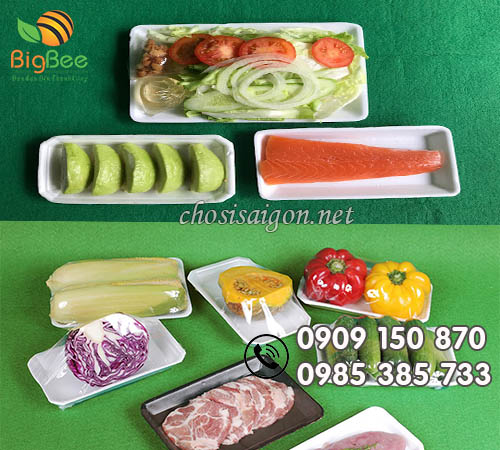 Khay xốp đựng trái cây hoa quả giá rẻ tại nhà cung cấp Thu Hồng