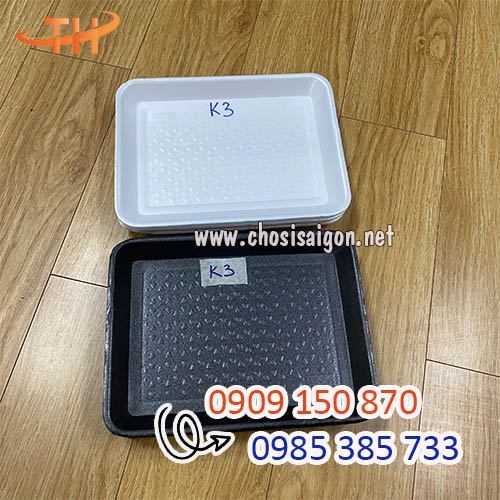 Khay xốp K3 trắng, đen giá sỉ rẻ