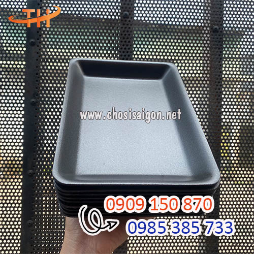 Giá rẻ nhất khay xốp M14 đen đựng thực phẩm