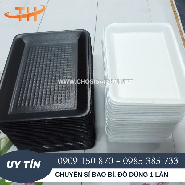 Khay xốp trắng, đen giá rẻ