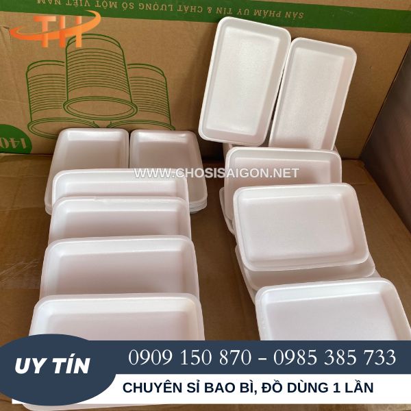 Khay xốp trắng đựng hải sản giá siêu rẻ