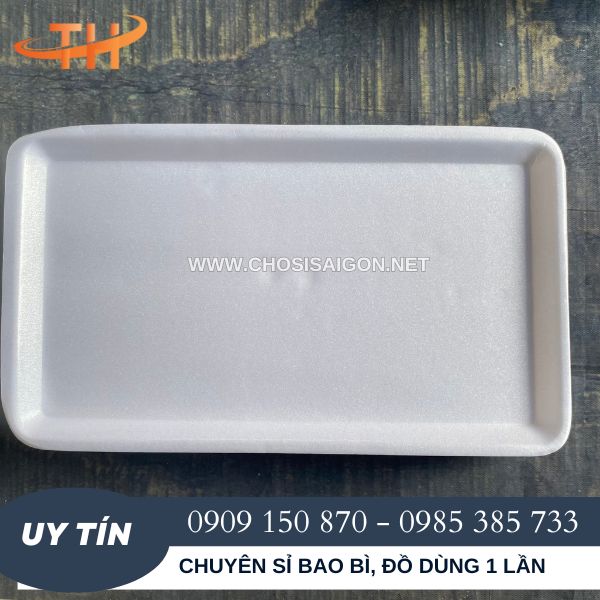Khay xốp trắng đựng thực phẩm đông lạnh sỉ rẻ