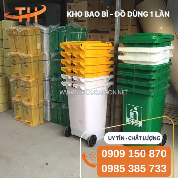 Thùng rác 360 lít tại kho Thu Hồng sỉ rẻ