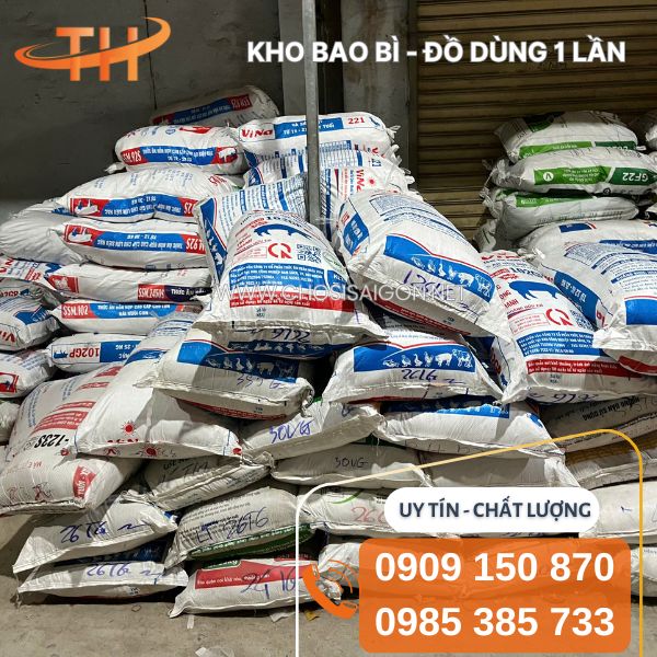 Túi xốp 2 quai trắng sữa số lượng lớn tại kho Thu Hồng