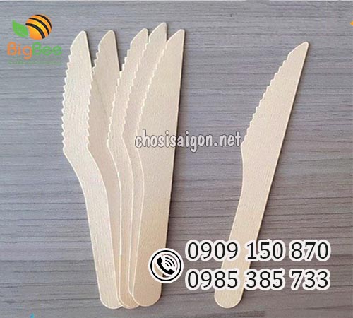 Dao gỗ dùng 1 lần an toàn, thân thiện với môi trường lấy sỉ giá rẻ