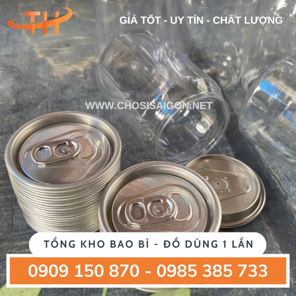 Lon nhựa pet nắp nhôm bật sỉ rẻ TP.HCM