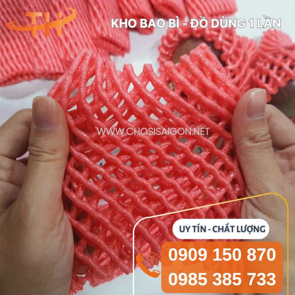 Lưới xốp bọc trái cây dẻo dai, bền, khó rách giá rẻ