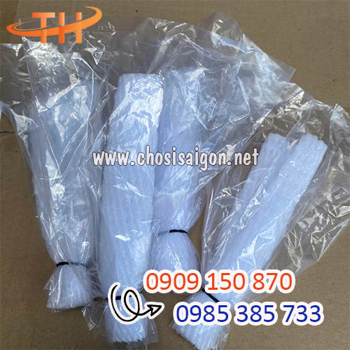 Lưới xốp trắng bọc ổi lòng sẵn thun, túi nilon giá tận xưởng