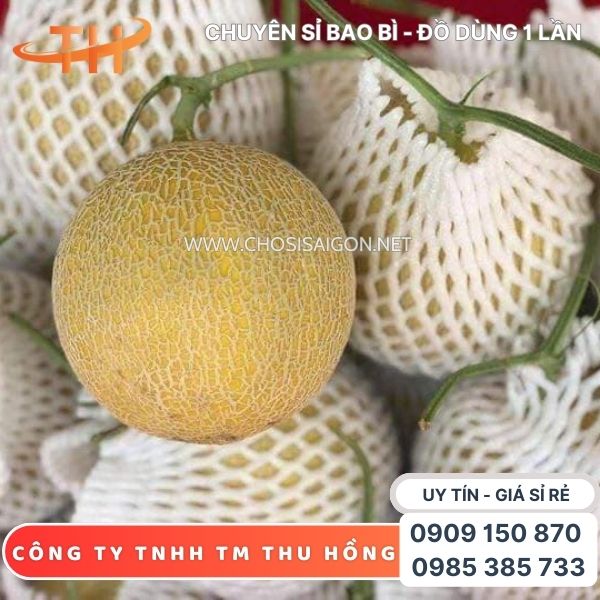 Xốp bọc dưa lưới dễ bọc, ôm sát trái, hạn chế trầy xước