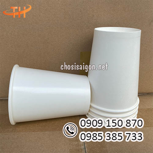 Ly giấy trắng trơn 14oz 1000 cái/thùng uy tín sỉ rẻ