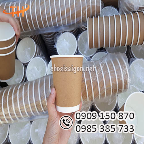 Ly giấy kraft nâu chịu nhiệt siêu rẻ