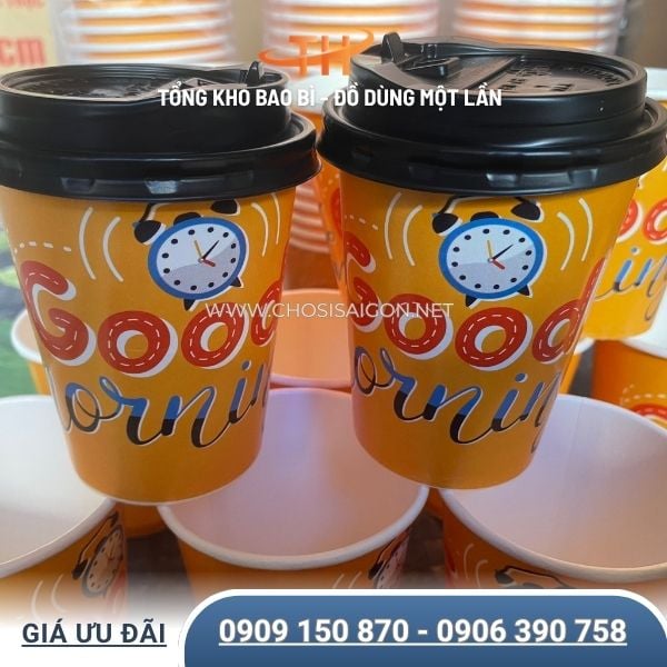 Ly giấy 9oz (270ml) in sẵn tiện lợi cho các cửa hàng