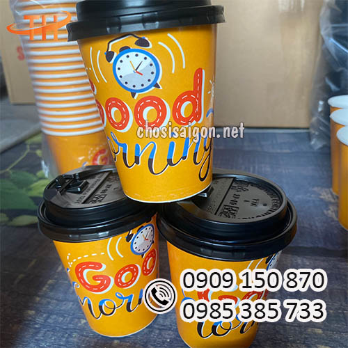 Ly giấy in hình sẵn 9oz giá siêu rẻ tại TP.HCM