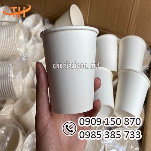 Giá bán siêu rẻ ly giấy 9oz trắng trơn