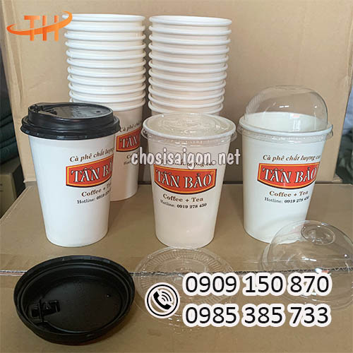 Ly giấy in theo yêu cầu 16oz đựng cafe sỉ rẻ