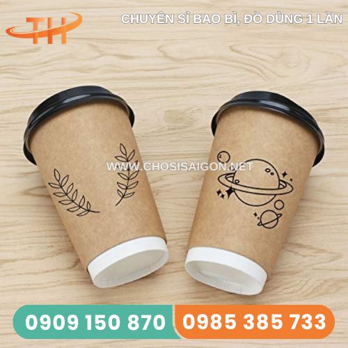 Ly giấy kraft 16oz chịu nhiệt tốt