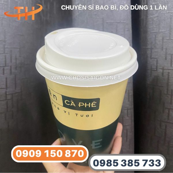 Ly giấy cafe in logo giá sỉ rẻ