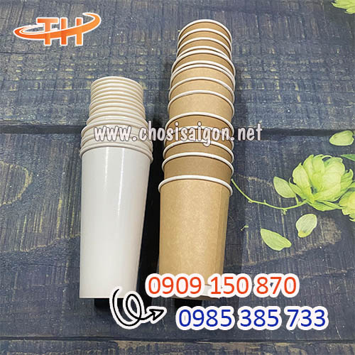 Ly giấy trắng trơn, kraft nâu giá sỉ rẻ