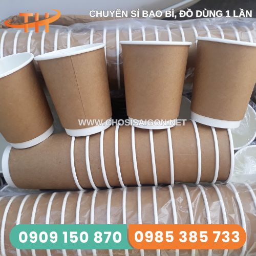 Ly giấy kraft 8oz đựng thức uống nóng