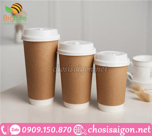 Cốc giấy, ly giấy đựng cà phê giá siêu rẻ tại Tp.HCM