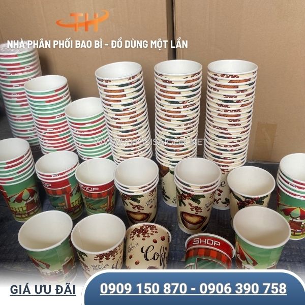 Đa dạng các mẫu ly giấy in sẵn cao cấp