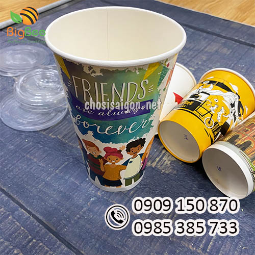 In logo ly giấy đựng thức uống giá rẻ