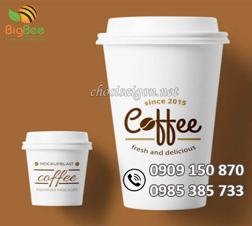 Ly giấy in ấn thương hiệu, logo