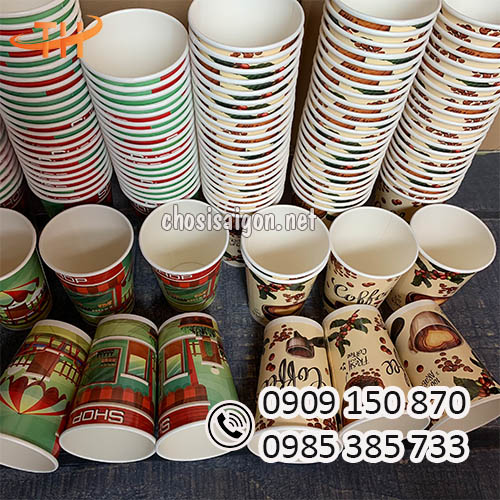 Ly giấy 14oz 360ml in hình đẹp, sắc nét sỉ rẻ