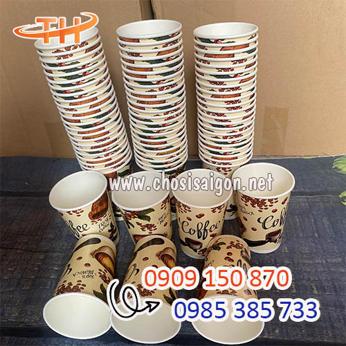 Ly giấy cao cấp đựng thức uống in hình sẵn sỉ rẻ