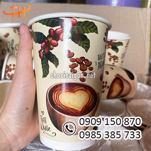 Giá sỉ rẻ ly giấy in hình đẹp mắt, ấn tượng