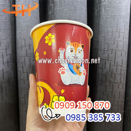 Ly giấy Tết in hình sẵn tiện lợi, tiết kiệm chi phí giá sỉ rẻ