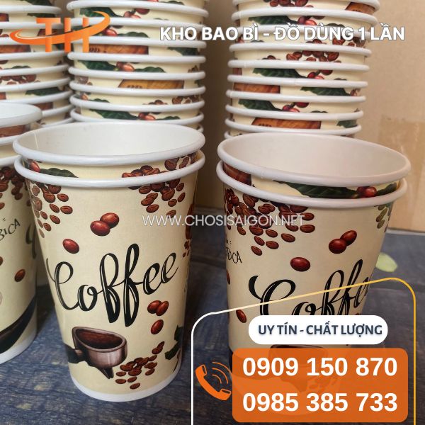 Ly giấy in hình sẵn đẹp, tiện lợi giá rẻ cho đại lý