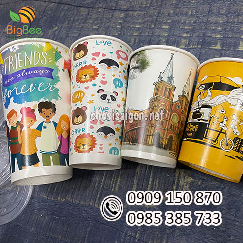 Nhận in ấn logo ly giấy theo yêu cầu giá sỉ rẻ nhất