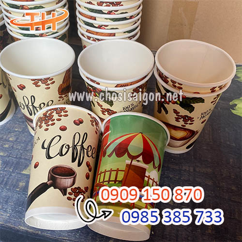 Ly giấy in hình sẵn đại trà bán sỉ giá rẻ