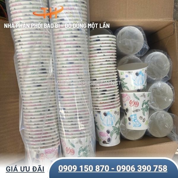 Ly giấy đựng thức uống nóng, lạnh an toàn