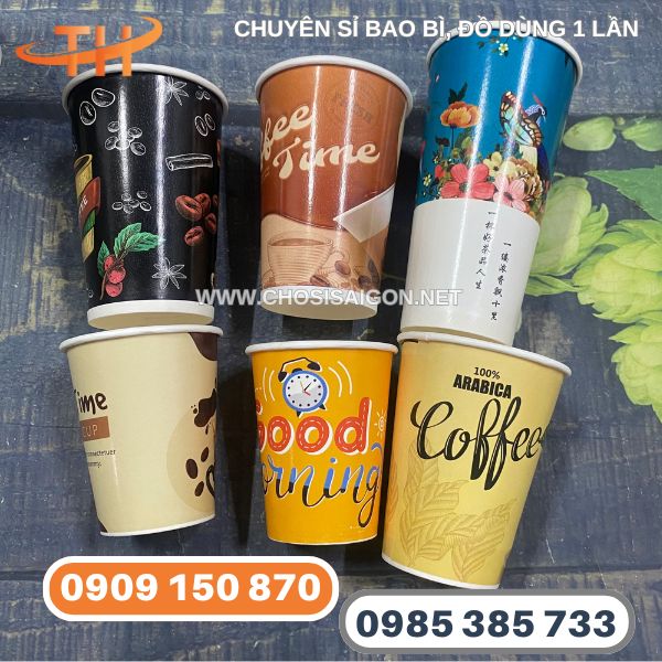 Ly giấy in sẵn tiện lợi giá sỉ