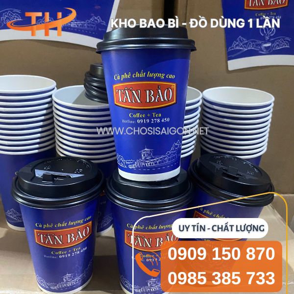 Ly giấy in theo yêu cầu quảng bá thương hiệu giá rẻ cho hàng quán