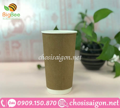 giá rẻ ly giấy kraft đựng trà, cafe nóng