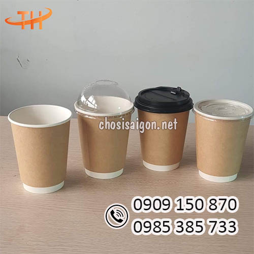 Ly giấy 360ml kraft nâu sỉ rẻ uy tín