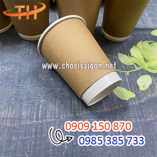 Ly giấy kraft đựng cafe nóng bán sỉ giá rẻ