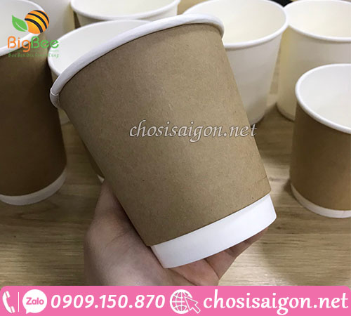 Ly giấy kraft chịu nhiệt giá sỉ ưu đãi TP.HCM