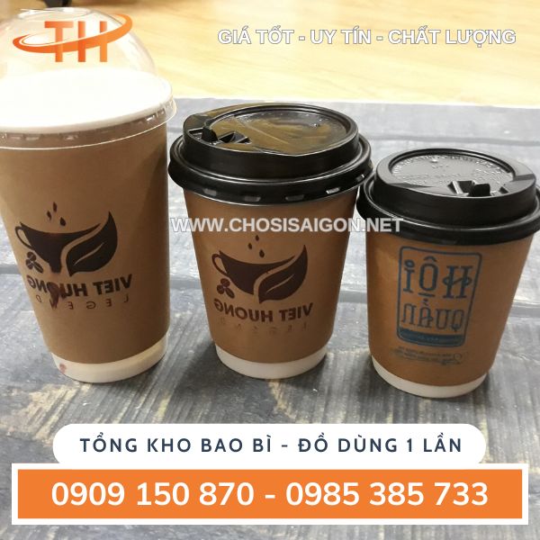 Ly giấy kraft đa dạng dung tích giá sỉ