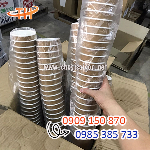 Ly giấy kraft đựng cafe mang đi giá sỉ rẻ