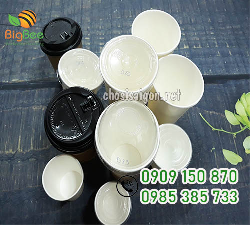 Ly giấy nắp bằng, nắp cầu, nắp tim giá sỉ rẻ