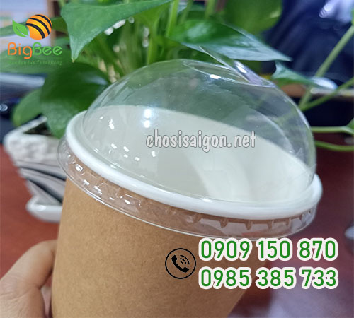 Ly giấy đựng cà phê kraft nâu chịu nhiệt sỉ giá tốt