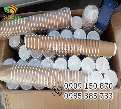 Cốc, ly giấy kraft an toàn, chịu nhiệt tốt uy tín, giá rẻ