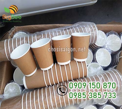 Ly giấy kraft 8oz (280ml) sỉ rẻ