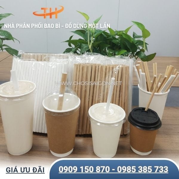 Ly giấy dùng 1 lần đựng thức uống