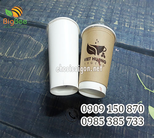 Ly giấy cafe, trà sữa nắp cầu sỉ rẻ ưu đãi