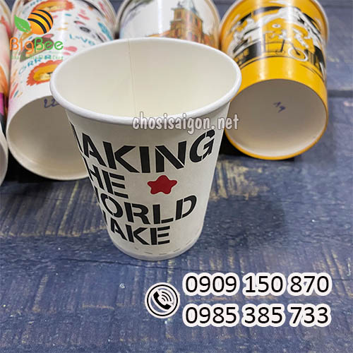 Ly giấy trà sữa in logo đẹp mắt sỉ rẻ, giao hàng tận nơi